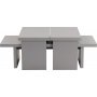 Sanctuary sohvapyt 110 x 45 cm - harmaa