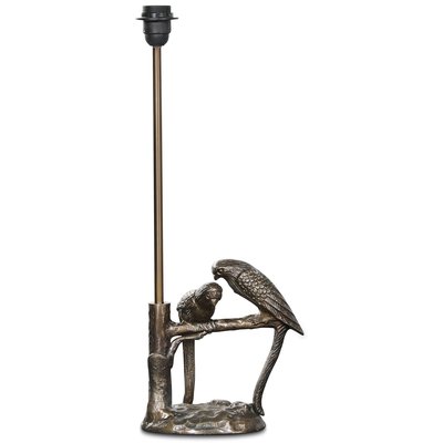 Fglar-lampunjalka k. 56 cm - Mattavrinen, antiikkinen messinki