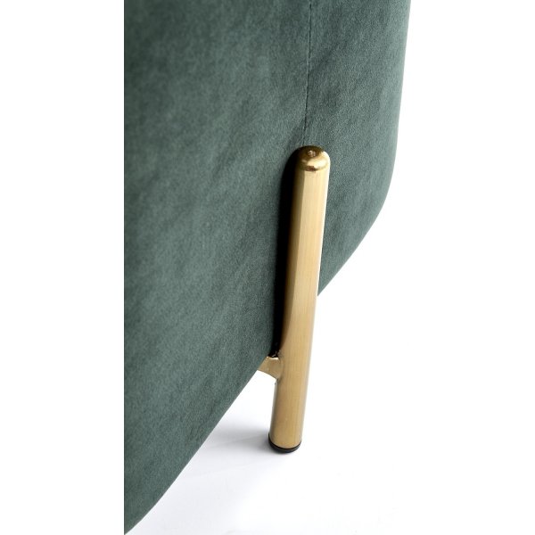 Frederica jakkara - Vihreä (sametti) / messinki + Huonekalujen puhdistus Frederica jakkara - Vihreä (sametti) / messinki + Huonekalujen puhdistus