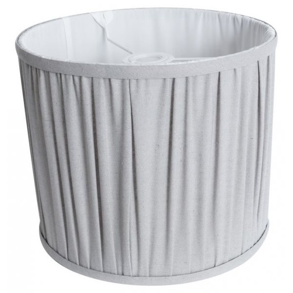 Laskostettu lampunvarjostin H 25 cm - Harmaa pellava