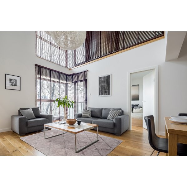 Karat Rhombus koneella kudottu matto Harmaa Karat Rhombus koneella kudottu matto Harmaa