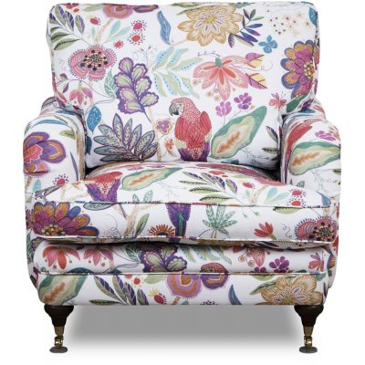 Spirit Howard nojatuoli kukkakangasta - Eden Parrot White/Purple + Huonekalujen hoitosarja tekstiileille