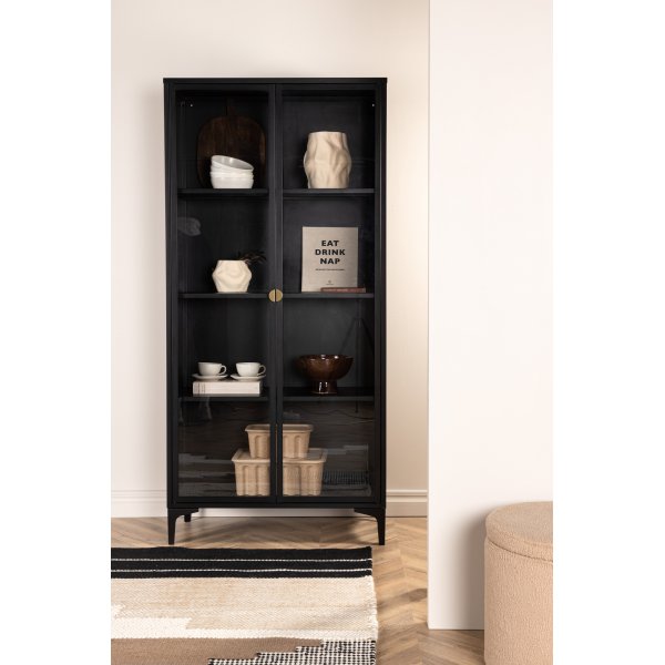 Alexanderin vitriinikaappi - musta