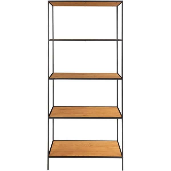 Valkoinen hylly - Musta/tammen jäljitelmä Valkoinen hylly - Musta/tammen jäljitelmä