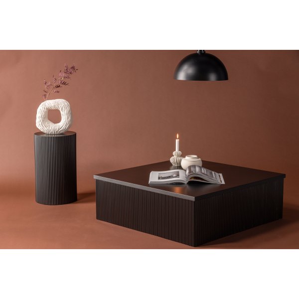 Sohvapyt 90x90 cm - Musta