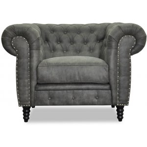 Ashford chesterfield -nojatuoli - Antrasiitti eco-nahka