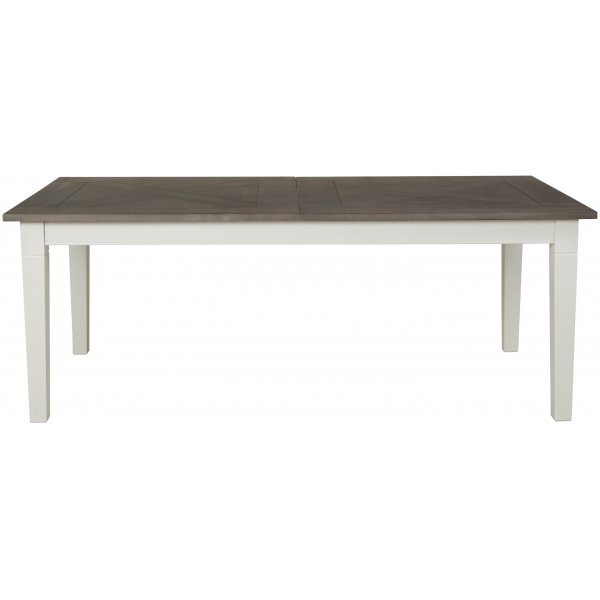 Marstrand-ruokapöytä Butterfly 200-290 cm - Vaaleanharmaa / Savupetsattua ja lakattua tammivaneria Marstrand-ruokapöytä Butterfly 200-290 cm - Vaaleanharmaa / Savupetsattua ja lakattua tammivaneria