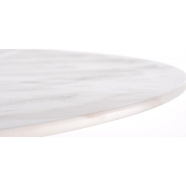 Ruokapyt, halkaisija 90 cm, marmoroitu lasi/kulta + Huonekalujen jalat