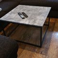 Asiakaskuva shanghai-sohvapöytä 75x75 cm - Sementti-imitaatio