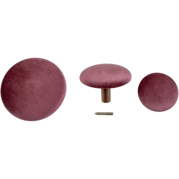 Giza seinnapit ripustamiseen - Pinkki/messinki - 3 kpl