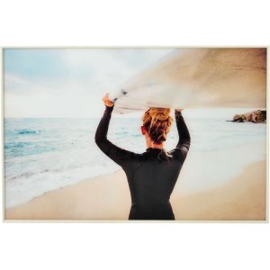 Lasimaalaus - Surf Nero - 120x80 cm