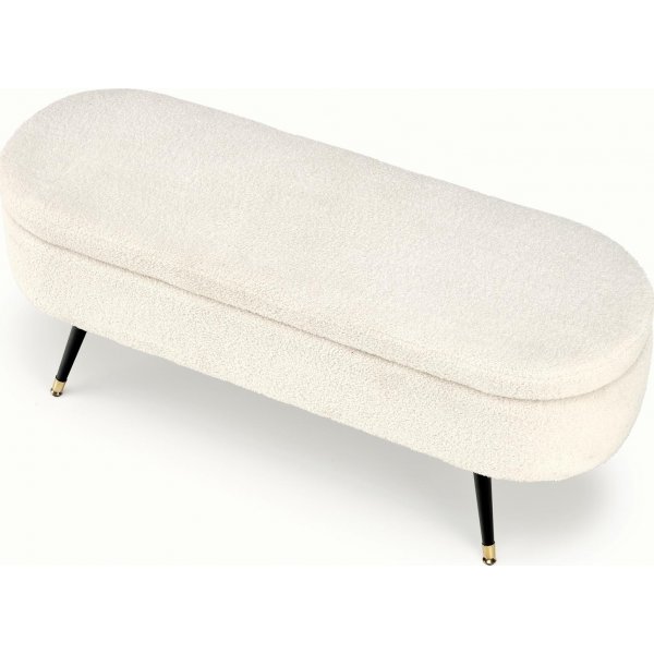 Penkki säilytystilalla, luonnonvalkoinen, 120 cm leveä Penkki säilytystilalla, luonnonvalkoinen, 120 cm leveä