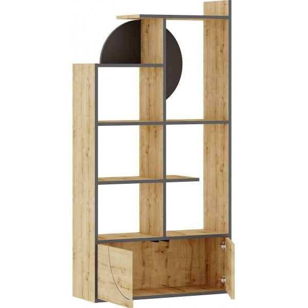 Puolikas kirjahylly - antrasiitti/tammi