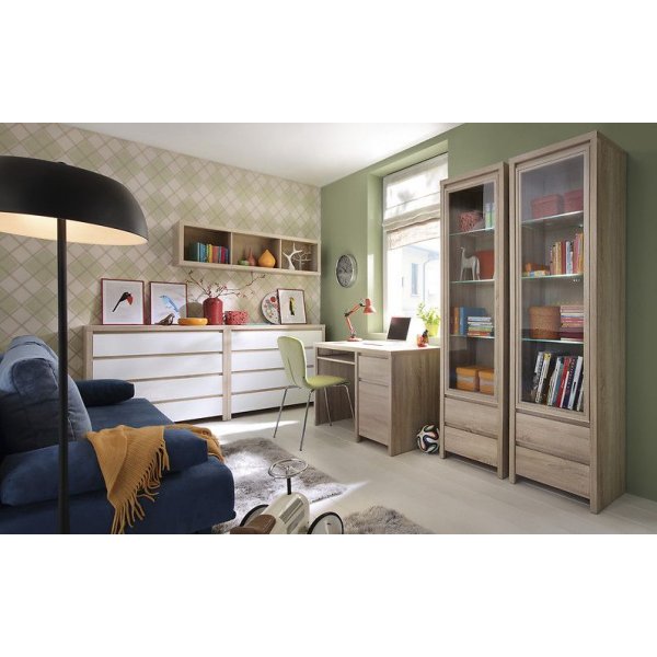 Filippa-vitriinikaappi - Vaalea tammi Filippa-vitriinikaappi - Vaalea tammi