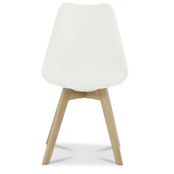 Jerry II -ruokatuoli - Valkoinen / Tammi Jerry II -ruokatuoli - Valkoinen / Tammi
