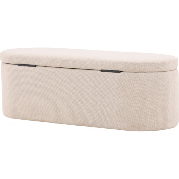 Potenza pouf - luonnonvalkoinen Potenza pouf - luonnonvalkoinen