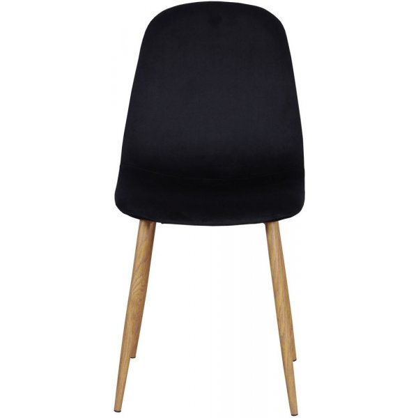 Lara tuoli - Tammijäljitelmä / Musta sametti Lara tuoli - Tammijäljitelmä / Musta sametti