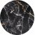 Harissa sohvapyt 42 cm - Musta marmori/musta