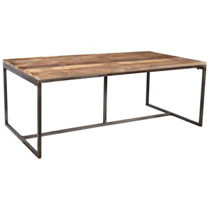 Luxemburg-ruokapöytä mangopuu 200 cm - Puu/metalli Luxemburg-ruokapöytä mangopuu 200 cm - Puu/metalli