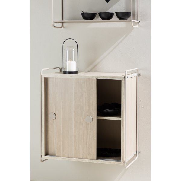 Paris-seinkaappi 68 x 60 cm - Beige/Whitewash