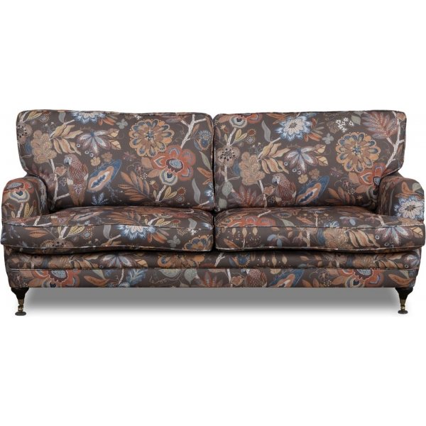 Spirit 3-istuttava Howard sohva kukkakangasta - Eden Parrot Brown Spirit 3-istuttava Howard sohva kukkakangasta - Eden Parrot Brown