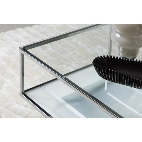 Maglehem sohvapöytä 130 x 60 cm - Hopea Maglehem sohvapöytä 130 x 60 cm - Hopea