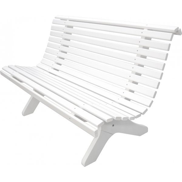 Lillesand 3-istuttava penkki - Valkoinen