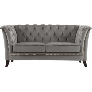 Sohva chesterfield 2-istuttava harmaa - Henry Sohva chesterfield 2-istuttava harmaa - Henry