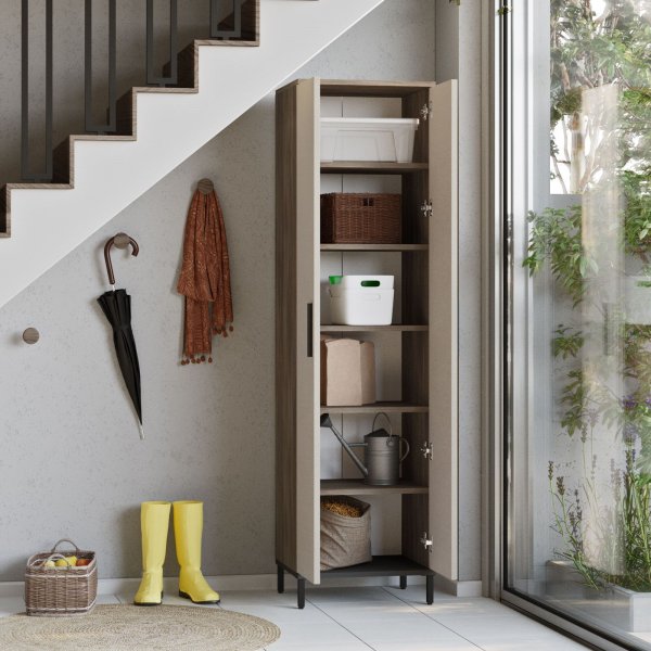 Vogue-kaappi 4 - Ruskea/antrasiitti Vogue-kaappi 4 - Ruskea/antrasiitti