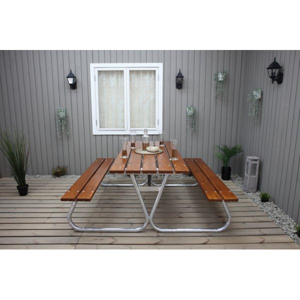 Vakaa penkkisetti ilman selkänojaa - Cappuccino Vakaa penkkisetti ilman selkänojaa - Cappuccino