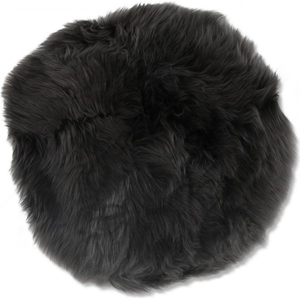 Plaza tuolinpehmuste lampaannahka 37 cm - Tummanharmaa