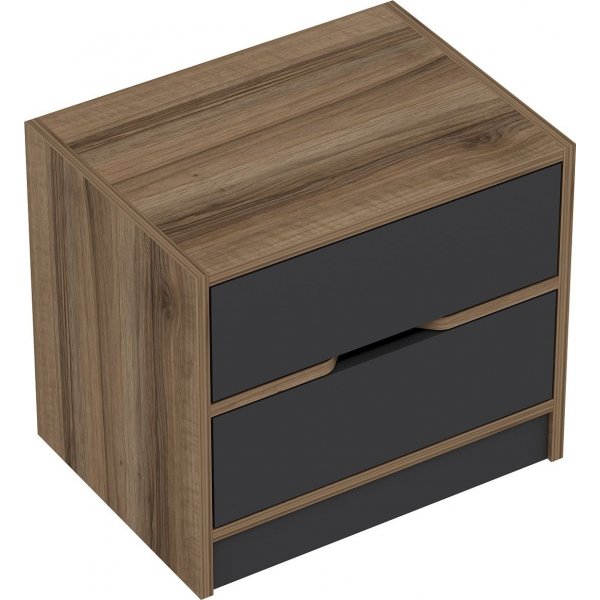 Elina yöpöytä - pähkinä/antrasiitti Elina yöpöytä - pähkinä/antrasiitti