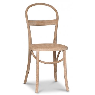 Danderyd No.16 tuoli - Valkoinen pigmentoitu tammi/rottinki + Huonekalujen jalat