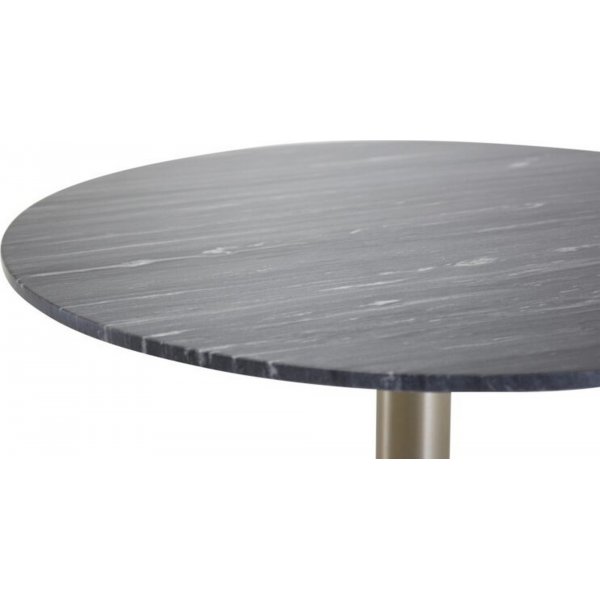 Kvarnbacken ruokapyt 106 cm - Tumma marmori/messinki