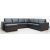 Solna XL U-sohva liimattua nahkaa - Vasen + Huonekalujen hoitosarja tekstiileille