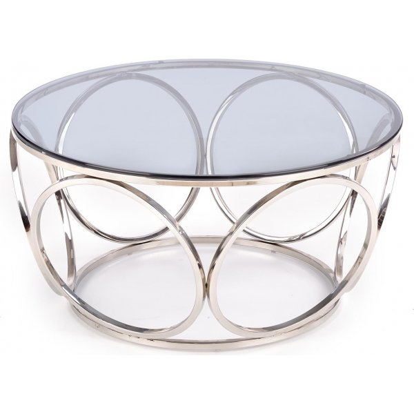 Harlow sohvapöytä Ø80 cm - Kromi Harlow sohvapöytä Ø80 cm - Kromi