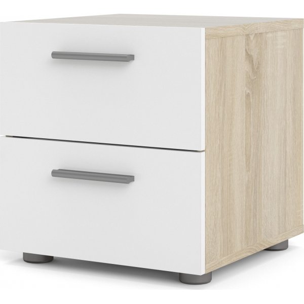 Pepe yöpöytä - tammi/valkoinen Pepe yöpöytä - tammi/valkoinen