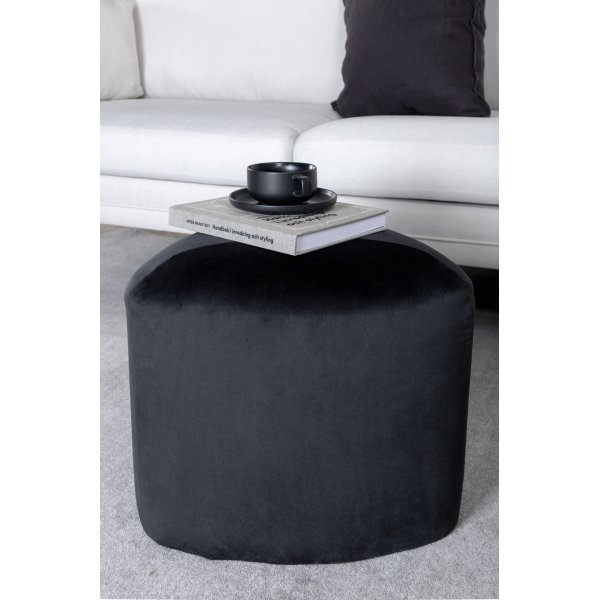 T-pouf - musta sametti T-pouf - musta sametti