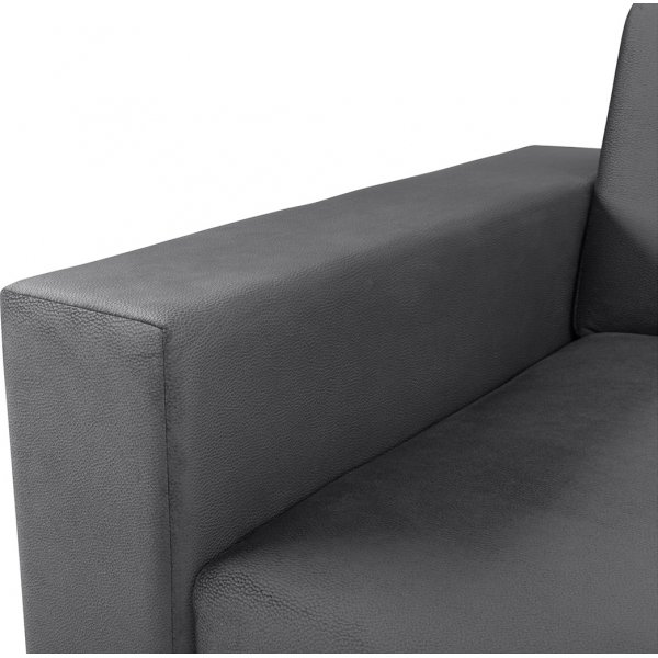 Yksinäinen kulmasohva, jossa avoin pää oikealle - harmaa Yksinäinen kulmasohva, jossa avoin pää oikealle - harmaa