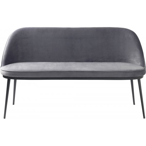 Seal 2-istuttava sohva harmaata samettia