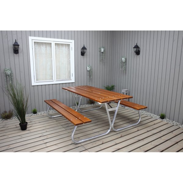 Vakaa penkkisetti ilman selkänojaa - Cappuccino Vakaa penkkisetti ilman selkänojaa - Cappuccino