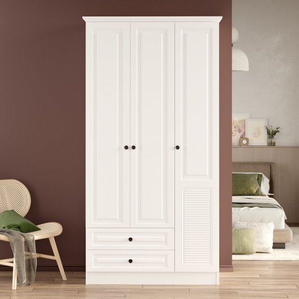 Ingo vaatekaappi 1 - valkoinen