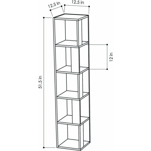 Piano kirjahylly - valkoinen