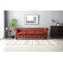 Sohva Chesterfield 3-istuttava ruskea PU - Charles