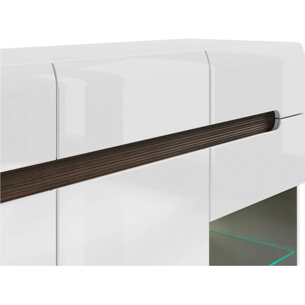 Azteca Trio senkki LED-valolla - valkoinen Azteca Trio senkki LED-valolla - valkoinen