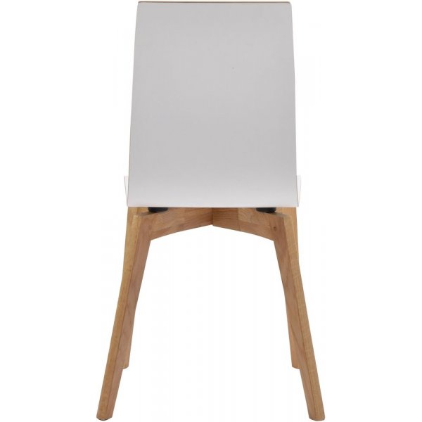 Aniyah-tuoli - Valkoinen/tammi