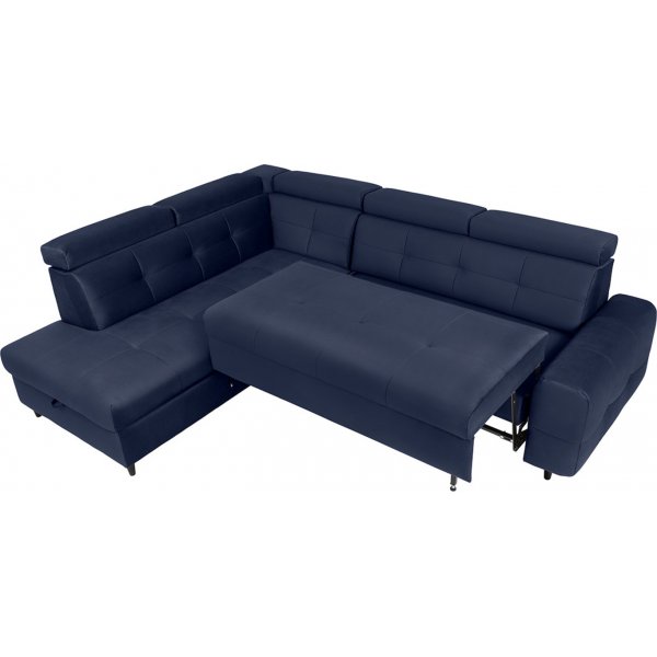 Matras kulmasohva, avoin pää vasen - Sininen Matras kulmasohva, avoin pää vasen - Sininen