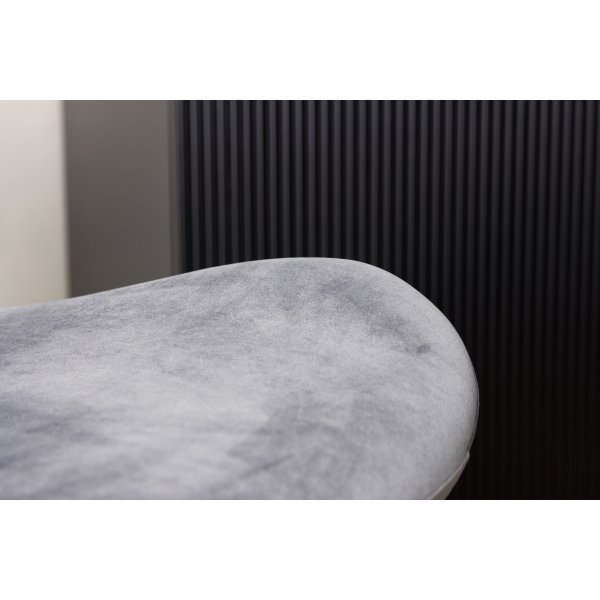 Lilja ruokatuoli - Harmaa sametti/musta