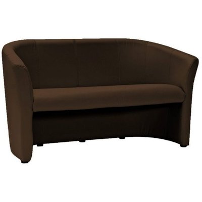 Charity 3-istuttava sohva - tummanruskea (PU)