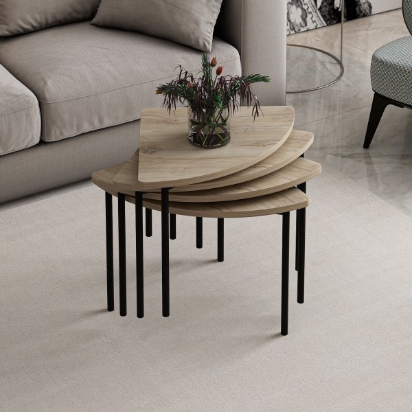 Emma sohvapöytä Ø90 cm - Pähkinä Emma sohvapöytä Ø90 cm - Pähkinä